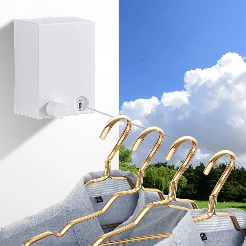 Выдвижная сушилка одежды вешалка телескопические струны из нержавеющей стали