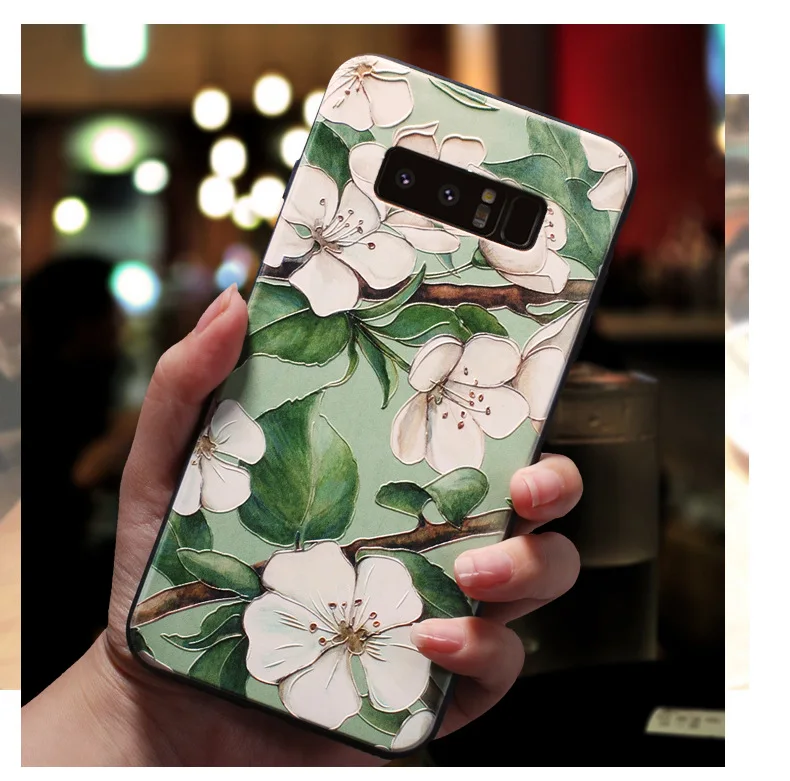 Чехол для Samsung A70 3D рельефный Мягкий силиконовый чехол на заднюю панель телефона