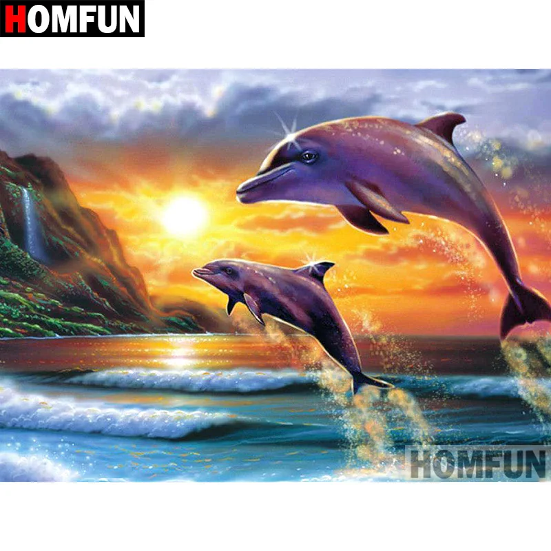 Алмазная 5d картина HOMFUN сделай сам с полными квадратными/круглыми стразами