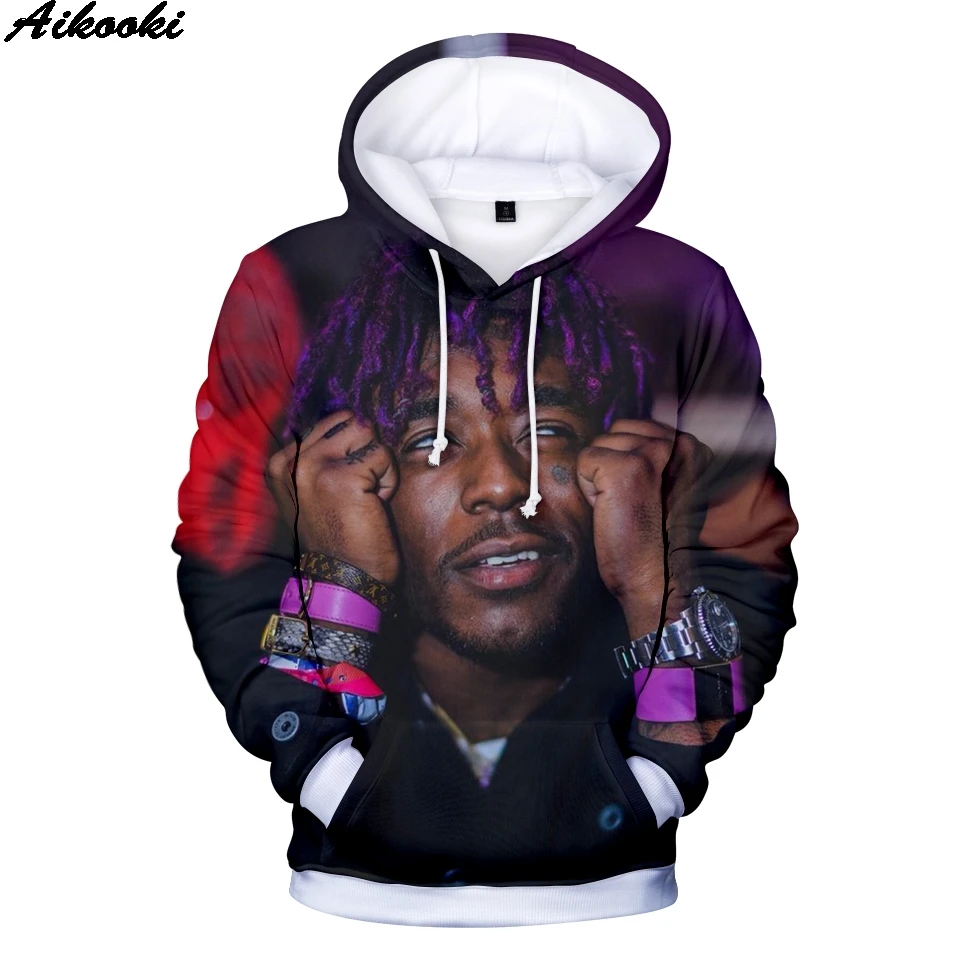 Лидер продаж толстовки Rapper LIL UZI VERT 3D для мужчин и женщин толстовка в стиле хип хоп