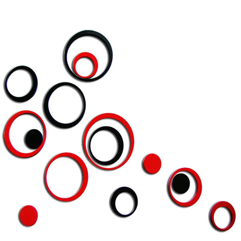2018 KAKUDER 1 Набор декоративных кругов для помещений креативные стерео Съемные 3D