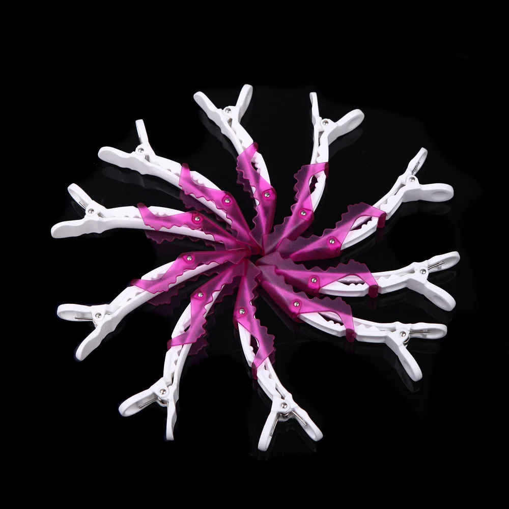 Hot sale 10Pcs Hair Styling Clip Plastic Crocodile Hairdressing Sectioning Clamp | Красота и здоровье