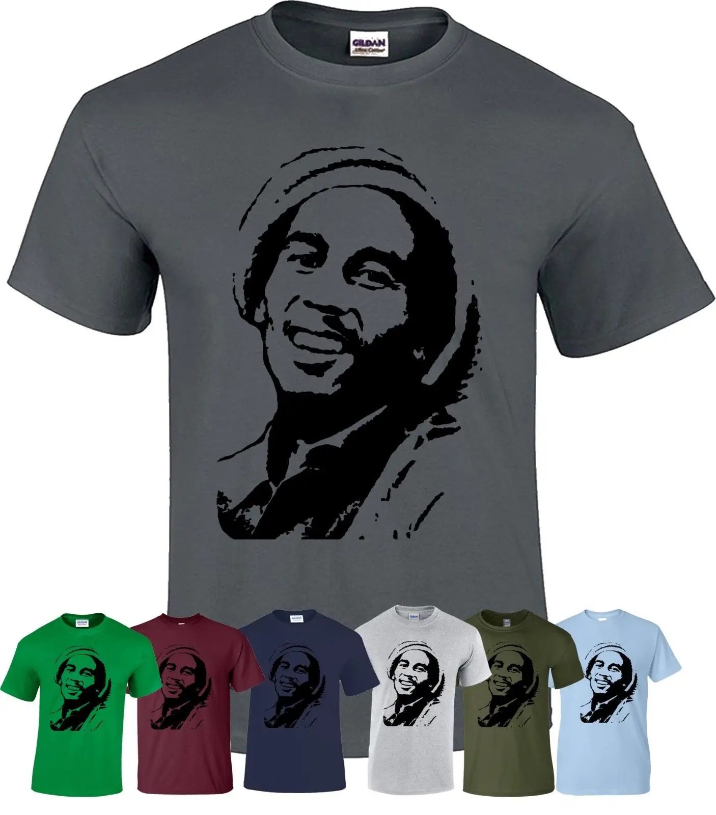 Футболка регги Bob Marley Music футболка с дымом Ямайкой Ragga рождественский подарок 2019