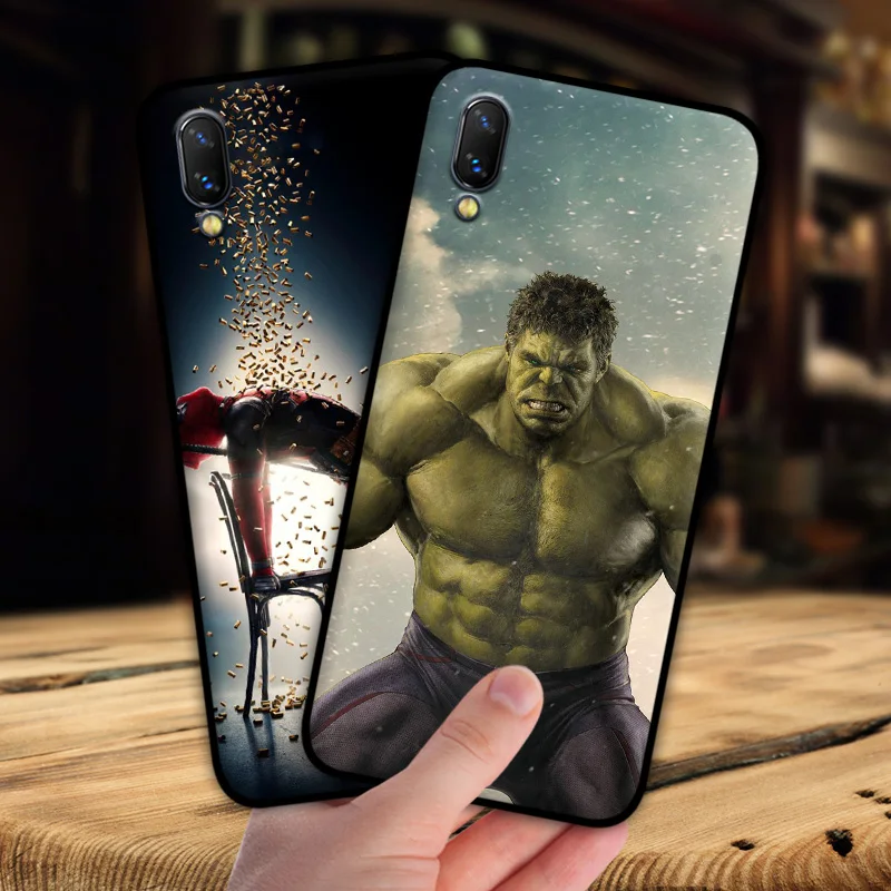 Mosirui для Vivo nex S Чехол Marvel hero Дэдпул Человек-паук Черная пантера Халк силиконовый