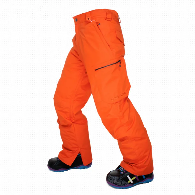 GSOU зимние высококачественные мужские лыжные штаны для сноуборда Красочные
