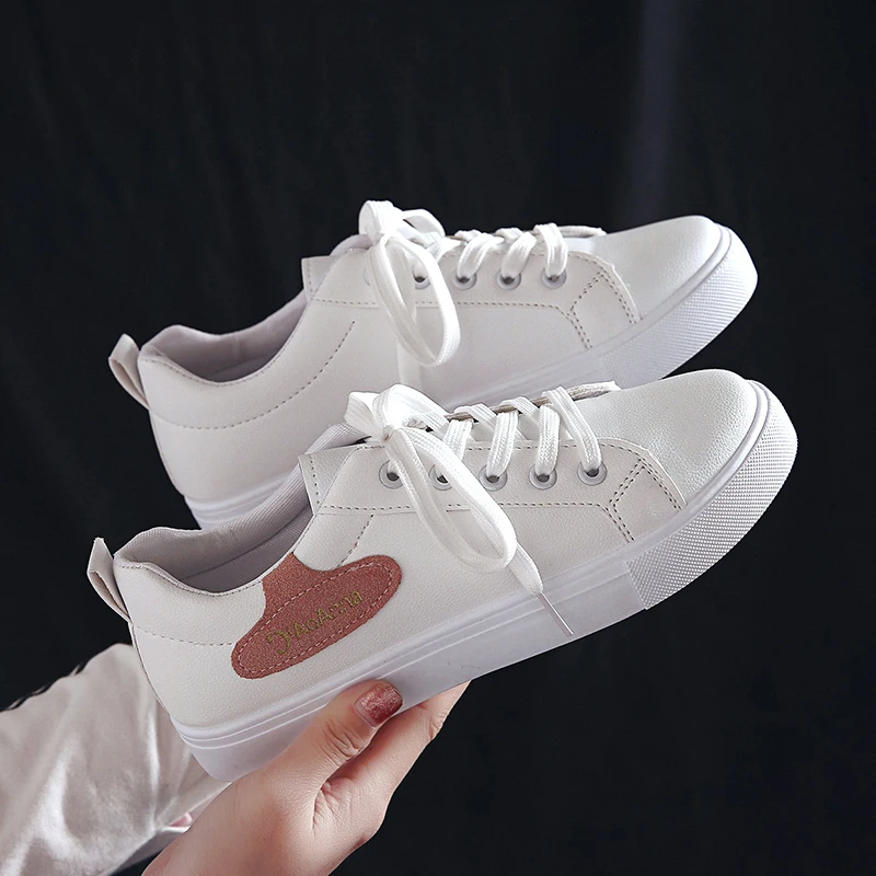 2019 Women Vulcanized Sneakers New Summer Shoes Breathable Flat Casual White Zapatillas Mujer | Обувь