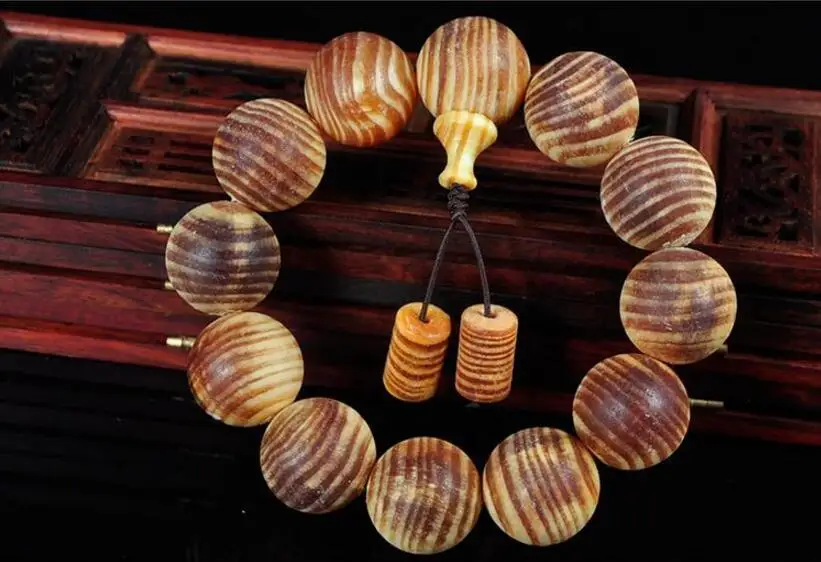 Модный мужской браслет-Амулет из натурального дерева растягивающийся браслет 20