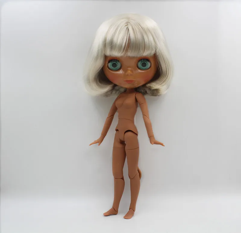 Кукла Blygirl Blyth кукла Mibai banghai с короткими волосами голая 19 шарниров черная кожа