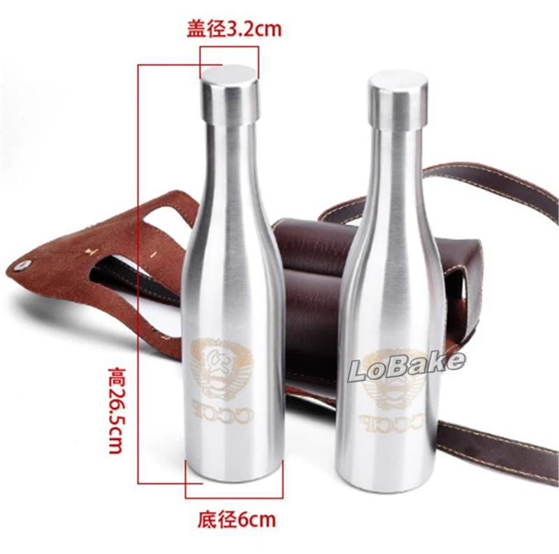 580 мл/бутылка 2 бутылки из нержавеющей стали рюкзак бутылка для вина фляжка