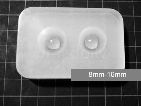 8mm 16mm Umedolly 1 шт. 12 мм 14 мм 16 мм 18 мм 20 мм SD BJD кукла тяжелый ученик глаз Белый силиконовый Плесень базовое давление DIY bjd материалы для глаз - Цвет: 8mm 16mm