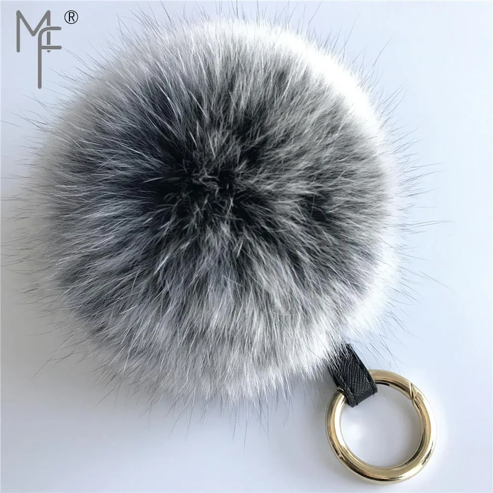 Magicfur 13 см натуральный шарик из меха лисы черный белый цвет Мороз помпон пушистый