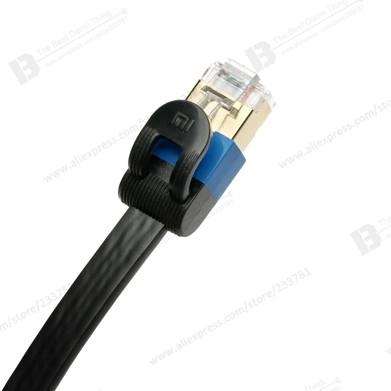 Original Xiaomi Ethernet Cable Cat 6 RJ45 1000Mbps 24K Gilded Premium 1.5M for Smart TV Router Laptop Tablet PC Extension |
