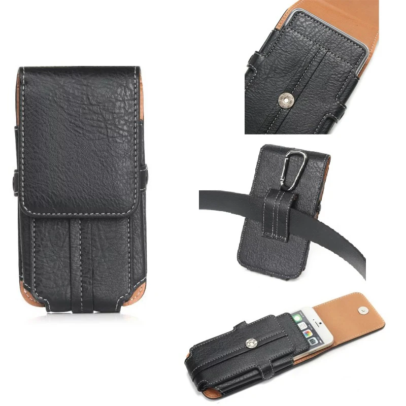 Wonsain Универсальный кожаный зажим для ремня Кобура телефонные чехлы сумка samsung