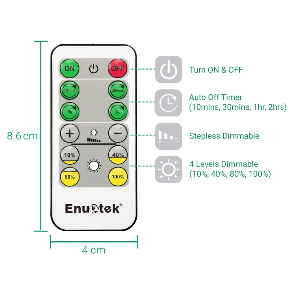 Пульт дистанционного управления с регулируемой яркостью 3 Вт светодиодный