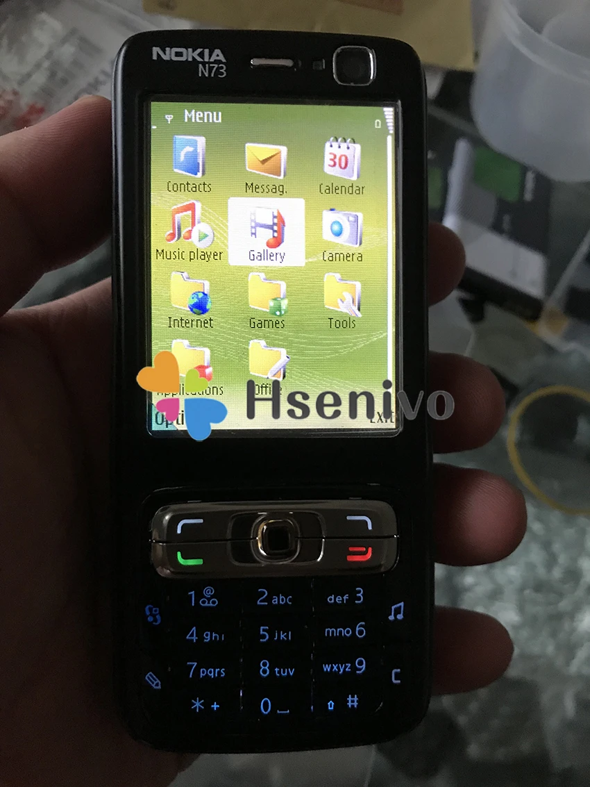 Восстановленный Мобильный телефон Nokia N73 разблокированный GSM Английский Арабский Русский Клавиатура