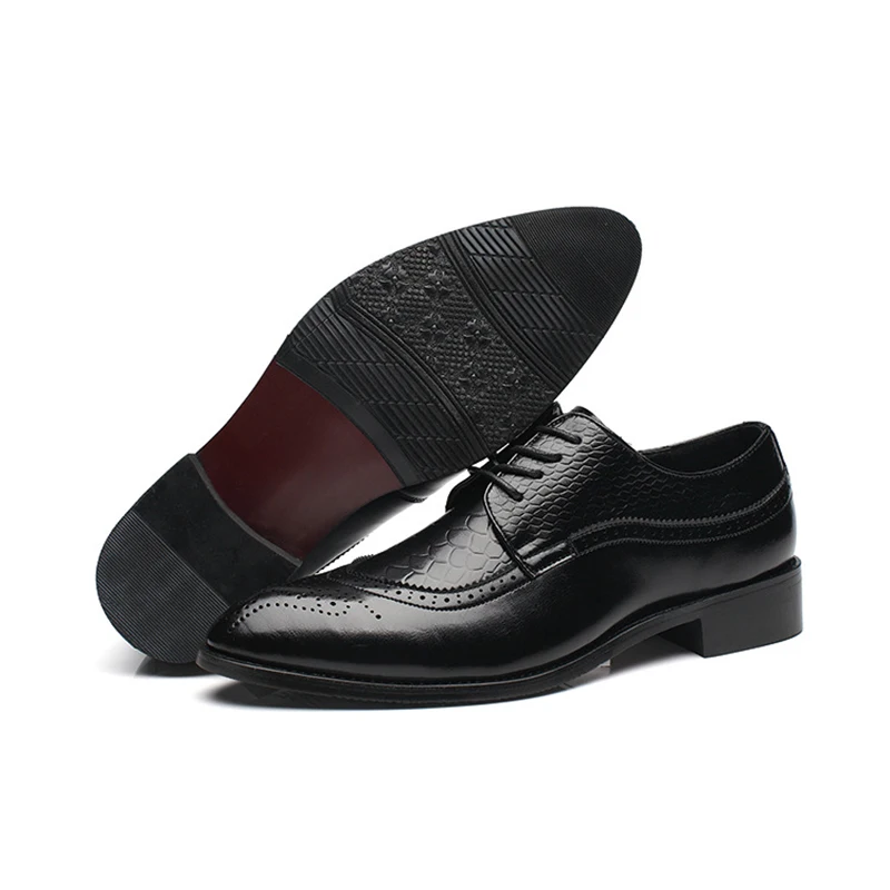 Reetene/мужские дизайнерские модельные туфли из искусственной кожи с острым носком