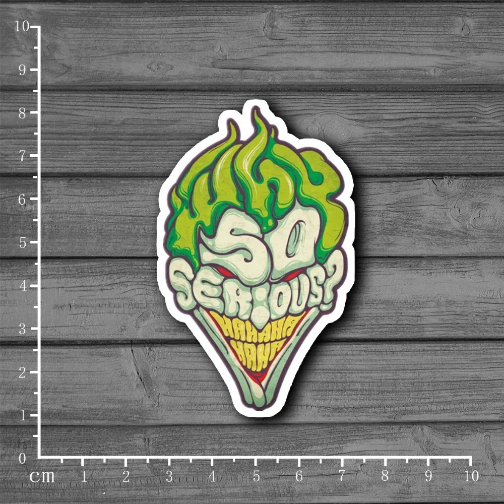 

Hot SERIOUS Clown Stationery Graffiti Suitcase Kids Toys Sticker Decor For Ablum Scrapbooking Laptop Notebook Sticker[Single]
