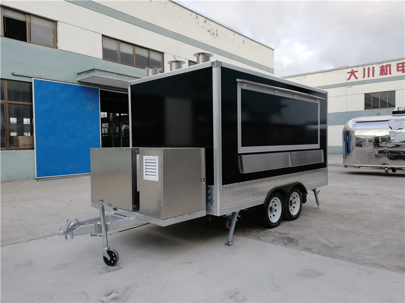 UKUNG Мобильная квадратная Роскошная тележка для фаст-фуда, заказной мобильный грузовик