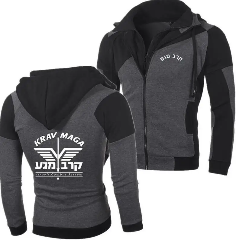 Весенне осенняя модная мужская флисовая толстовка с капюшоном Новинка krav Maga Israel