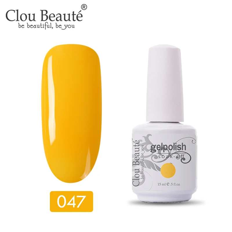 11047 Clou Beaute 47 цветов УФ-гель для ногтей Топ УФ светодиодный гель лак для ногтей Гибридный Полупостоянный Гель-лак для ногтей - Цвет: 11047