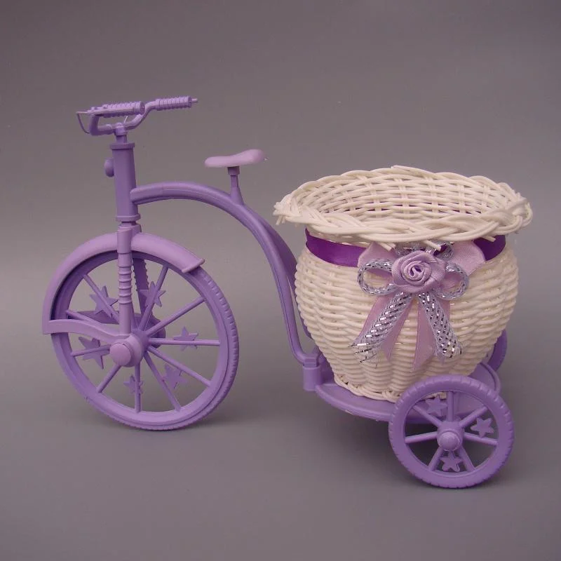Украшение для свадьбы дома DIY трехколесный велосипед дизайн Цветочная корзина
