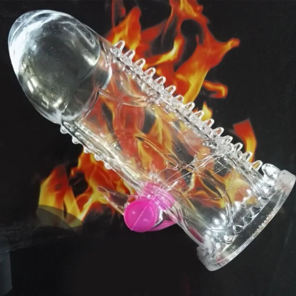 Вибрирующий многоразовый презерватив для мужчин G точка возбуждающий пенис