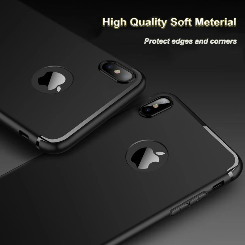 Connics мягкий чехол для телефона IPhone X простой тонкий протектор Чехлы ТПУ