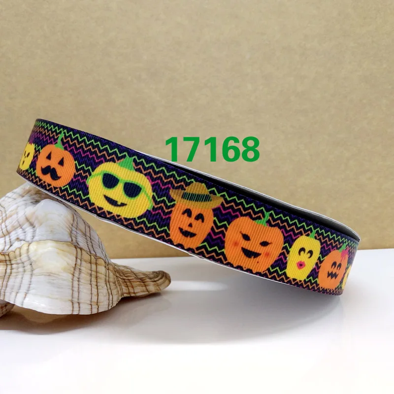 Бесплатная доставка 50 ярдов Хэллоуин печатных grosgrain ленты 17169|halloween printed ribbon|printed ribbongrosgrain ribbon |