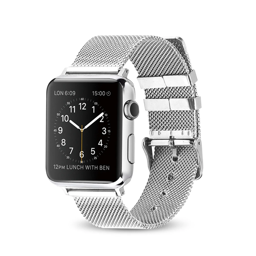 Миланская петля для apple watch Series 3 спортивный ремешок iwatch из нержавеющей стали