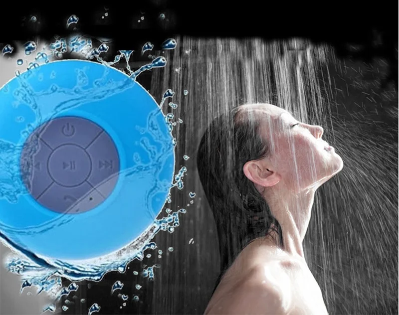 Водонепроницаемый мини Bluetooth динамик присоски музыкальный плеер портативный