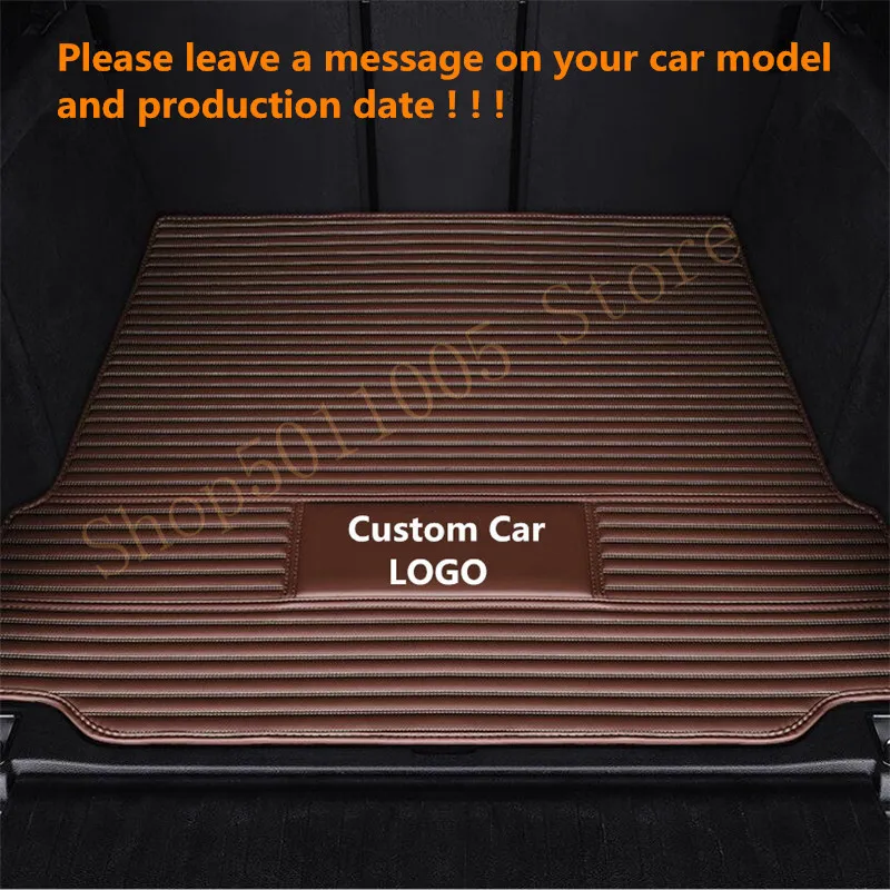 

Custom fit High side car Tail-box mat for all Hyundai Elantra 2007-2019 leather Durable waterproof carpet Cargo Liner