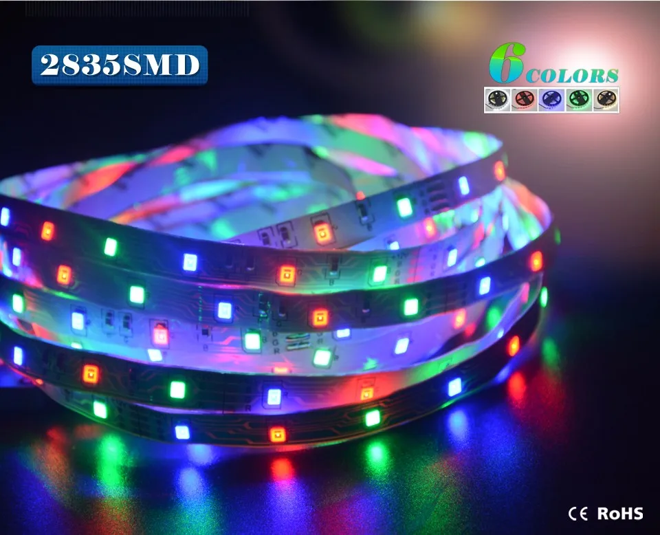 1 рулон, 5 м или 2 рулона, 10 м, 2835, 3528 SMD, ярче, чем 5050, 5630 SMD, светодиодный светильник, 12 В постоянного тока, декоративная лента для помещений, белый, синий, красный, RGB