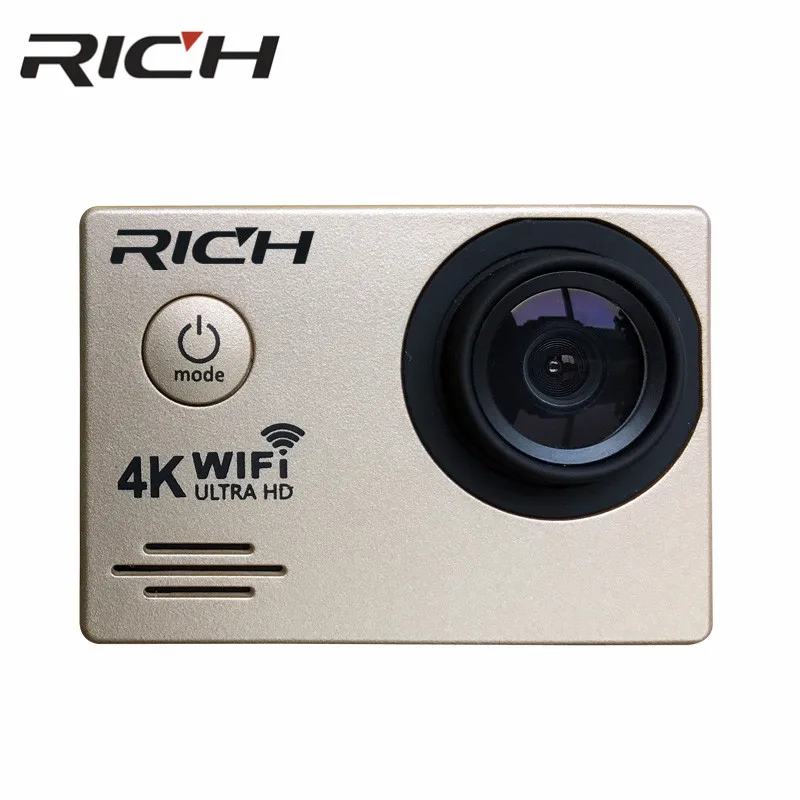 Экшн камера RICH DVSJ700 Wi Fi Ultra HD 4K 30 м для подводной съемки занятий спортом на открытом