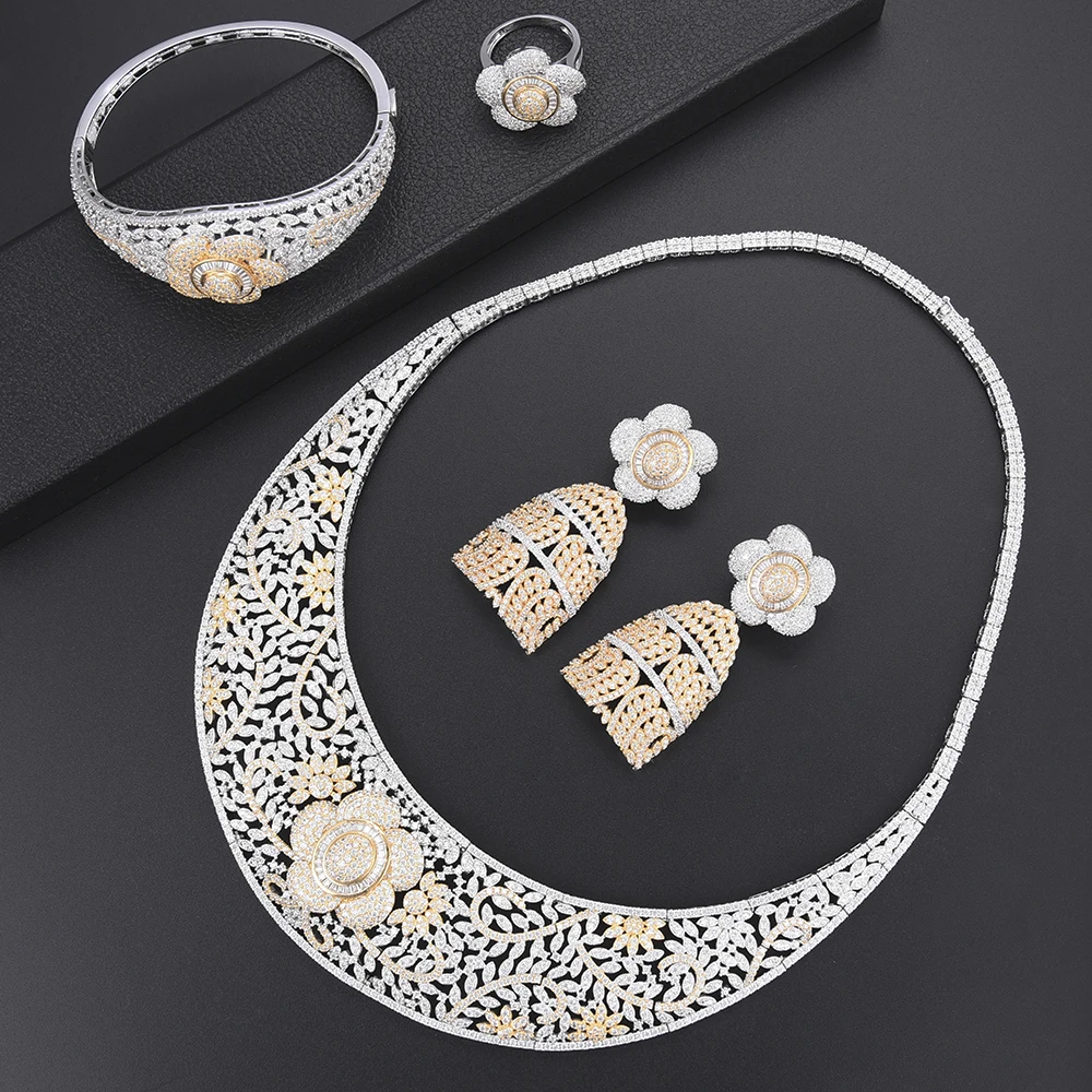 Missvikki новый дизайн модные цветы Ювелирный Набор милый романтический подарок Bijoux