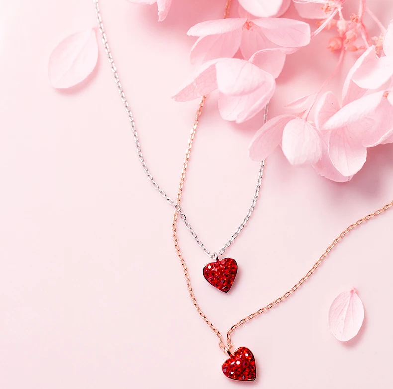 Elegant Quality Silver 925 Jewelry Fashion Zircon Love Pendant Necklace 925 Sterling Silver Necklace for Women gnx0495 2015 new horizontal sideways cross women pendant necklace fashion 925 sterling silver necklaces for women