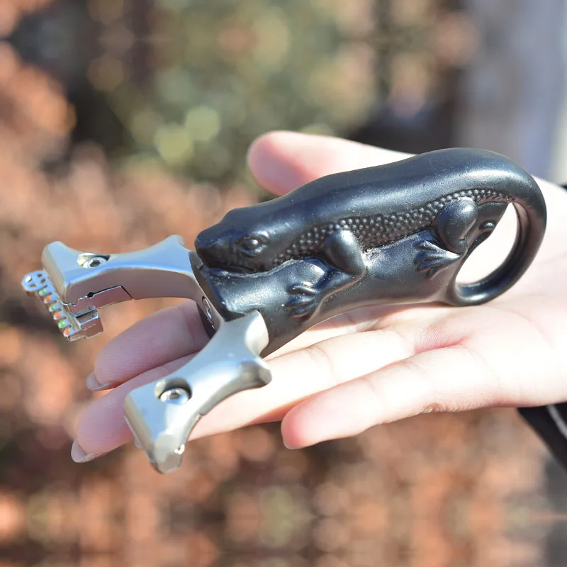 Рогатка динозавр плоская резиновая лента свободно привязанная нержавеющая