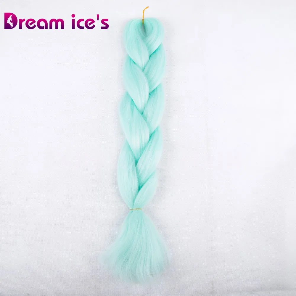 Синтетический чистый цвет yaki прямой вязаный крючком Искусственный Розовый