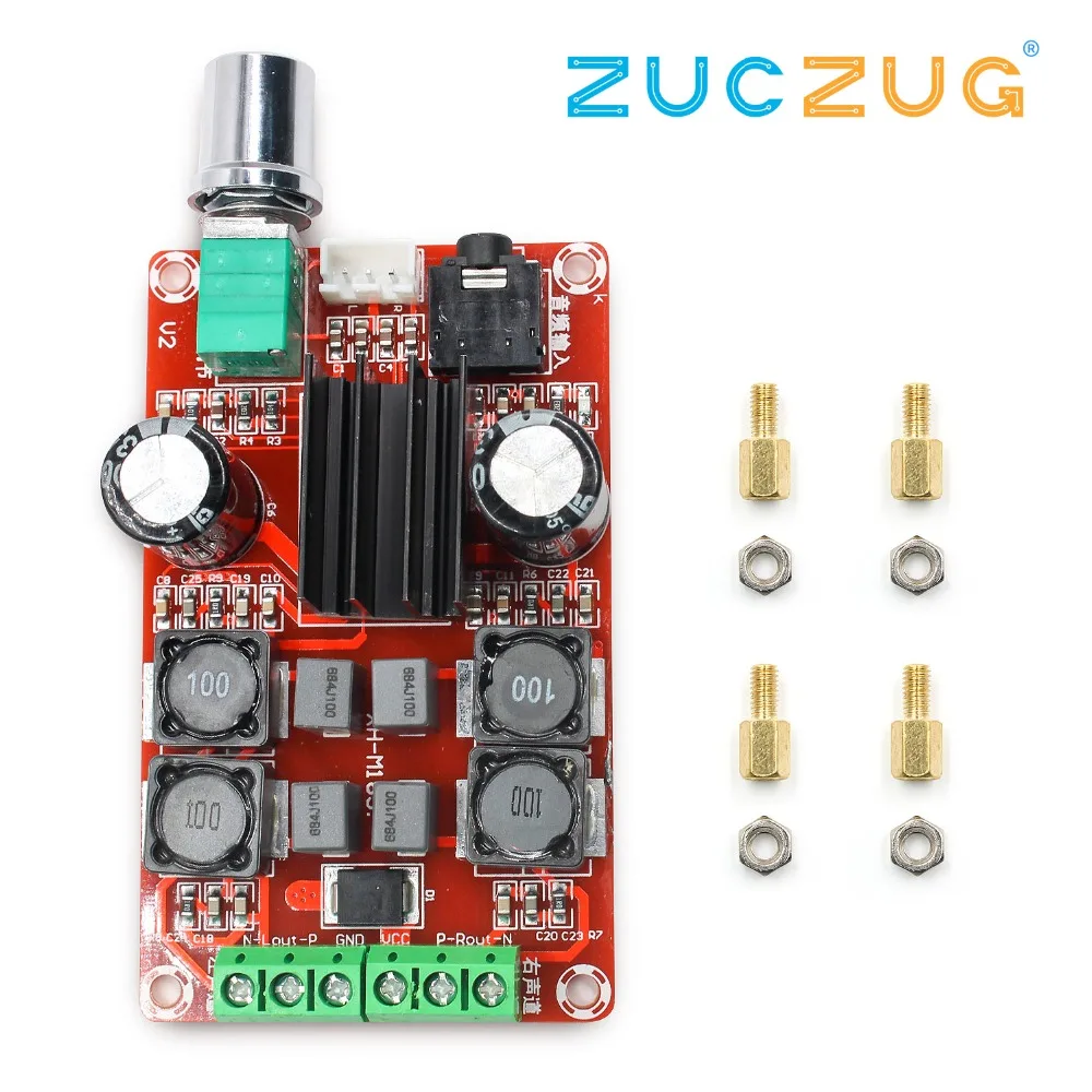TPA3116D2 2x50 Вт Цифровой Мощность Плата усилителя 5V 24V двухканальный стерео