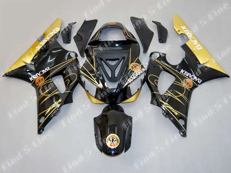 

golden black for YAMAHA YZFR1 00-01 YZF R1 2000-2001 00 01 YZF-R1 2000 2001 ABS fairing kit + 3gifts