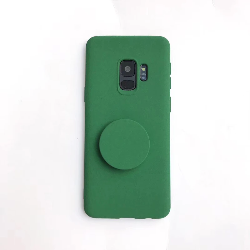 Ультратонкий Мягкий чехол из ТПУ для Samsung Note8 S9 S9plus S8 S8plus с держателем телефона |