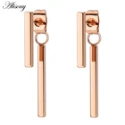 Серьги-гвоздики женские из хирургической нержавеющей стали, 2 шт.