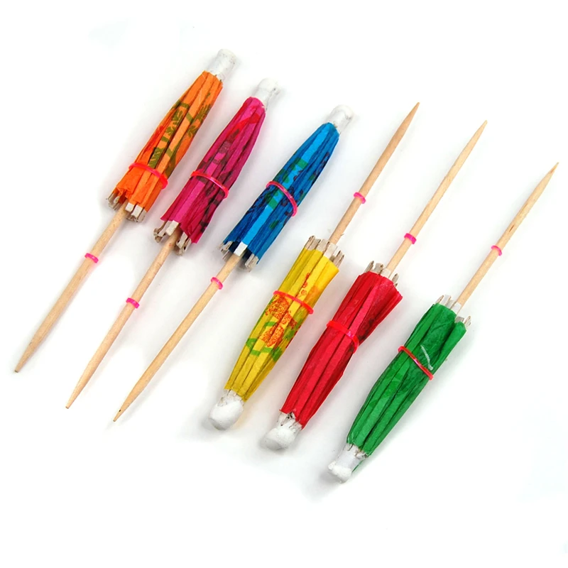 Бумажные Коктейльные зонты зонтики украшение для вечерние ринки и свадьбы