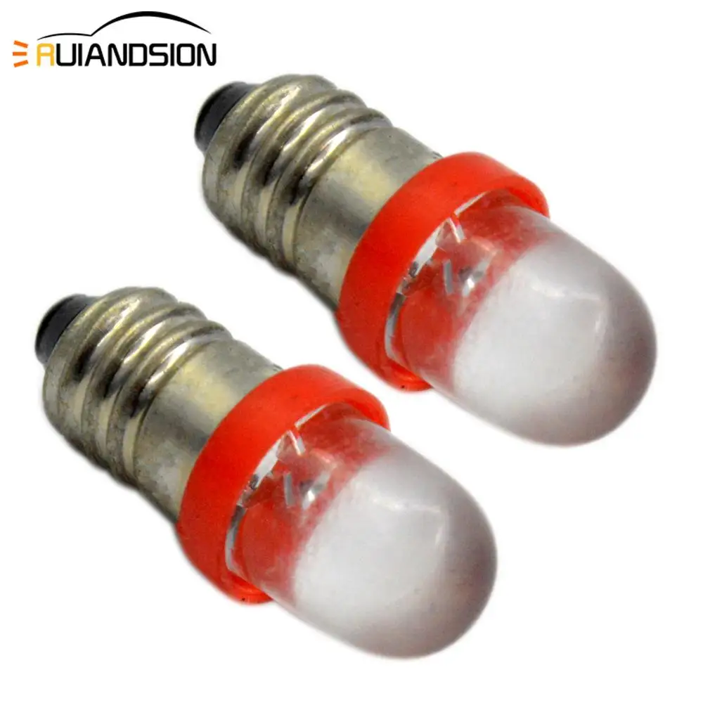RUIANDSION 2x Высокое качество 6V F5 E10 винт база 12v Светодиодный Индикатор Интерьер
