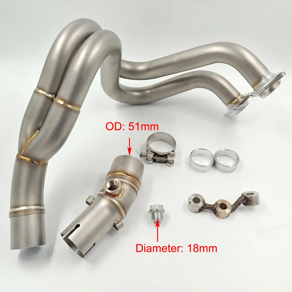 Глушитель выхлопной трубы для мотоцикла полная система передняя звеньевая труба