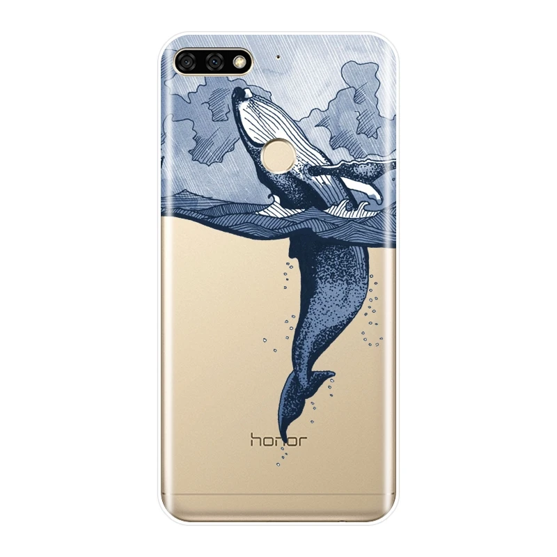 Задняя панель для Huawei Honor 7 7S 7X 7A 7C Pro 10 9 8 8X MAX мягкий силиконовый чехол телефона с