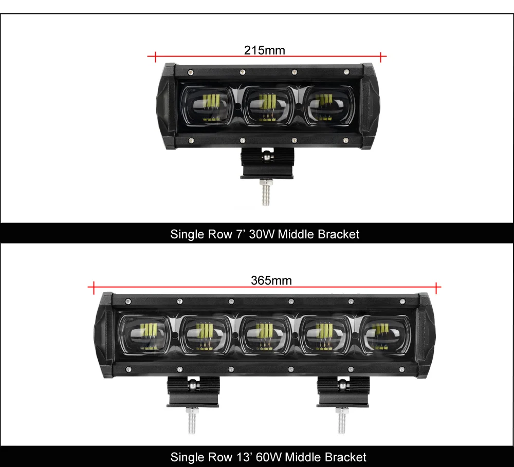 6D объектив 60 Вт 90 Вт 120 Вт 210 Вт Однорядный светодиодный светильник 4x4 внедорожный бар для бездорожья 4WD грузовик ATV 12 в 24 в прицеп водонепроницаемые рабочие огни
