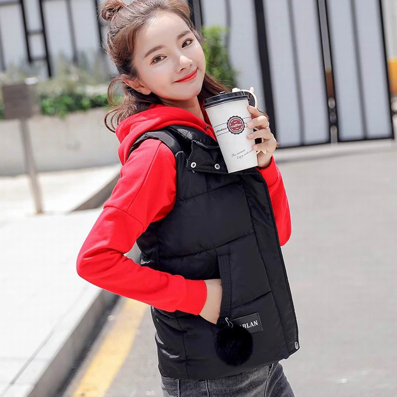 2018 новые зимние Новое поступление вниз хлопок Стеганый жилет Для женщин
