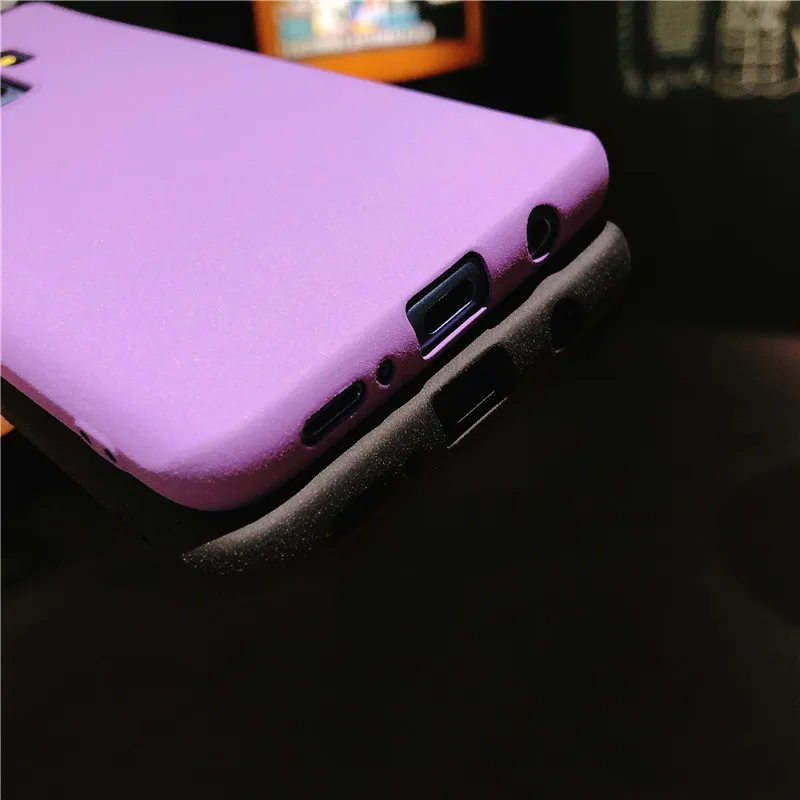 Матовый пластиковый чехол с текстурой песка для Samsung Galaxy S9 Plus жесткий матовый