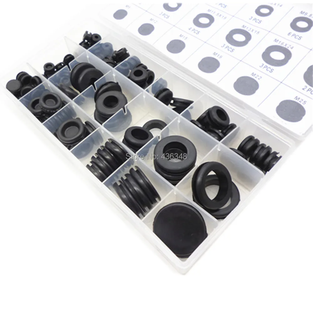 Резиновые прокладки Наборы штекер провода кольцо Ассортимент Набор