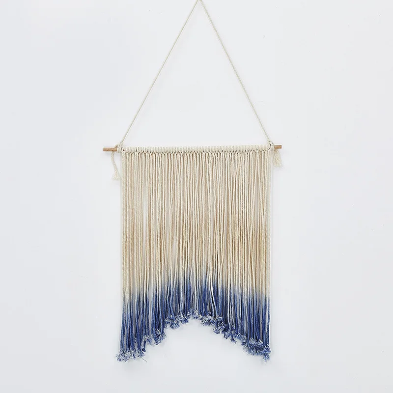 Макраме Хлопок Веревка ручной тканый гобелен Свадьба гостиная дома шторы фон